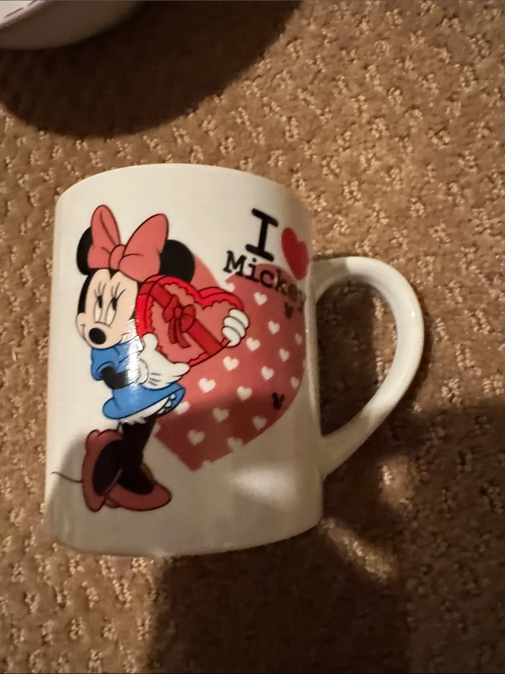 Disney Minnie Mouse Red and Pink Heart Kids Dinnerware Set - 3 Piece